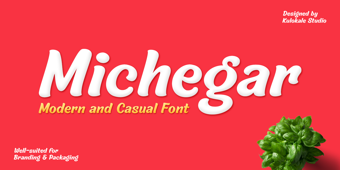 Пример шрифта Michegar #1